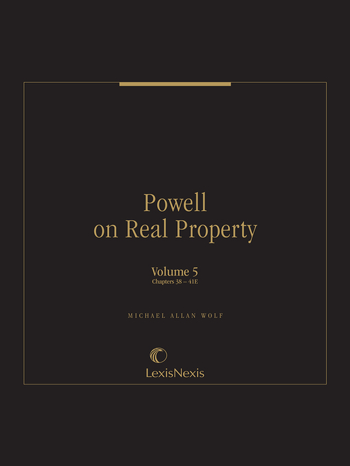 Title details for Powell on Real Property by Michael Allan Wolf - Wait list